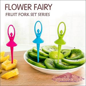 Dancing Doll Fruit Cutlery With Stand Set Of 6. - Superior eMart