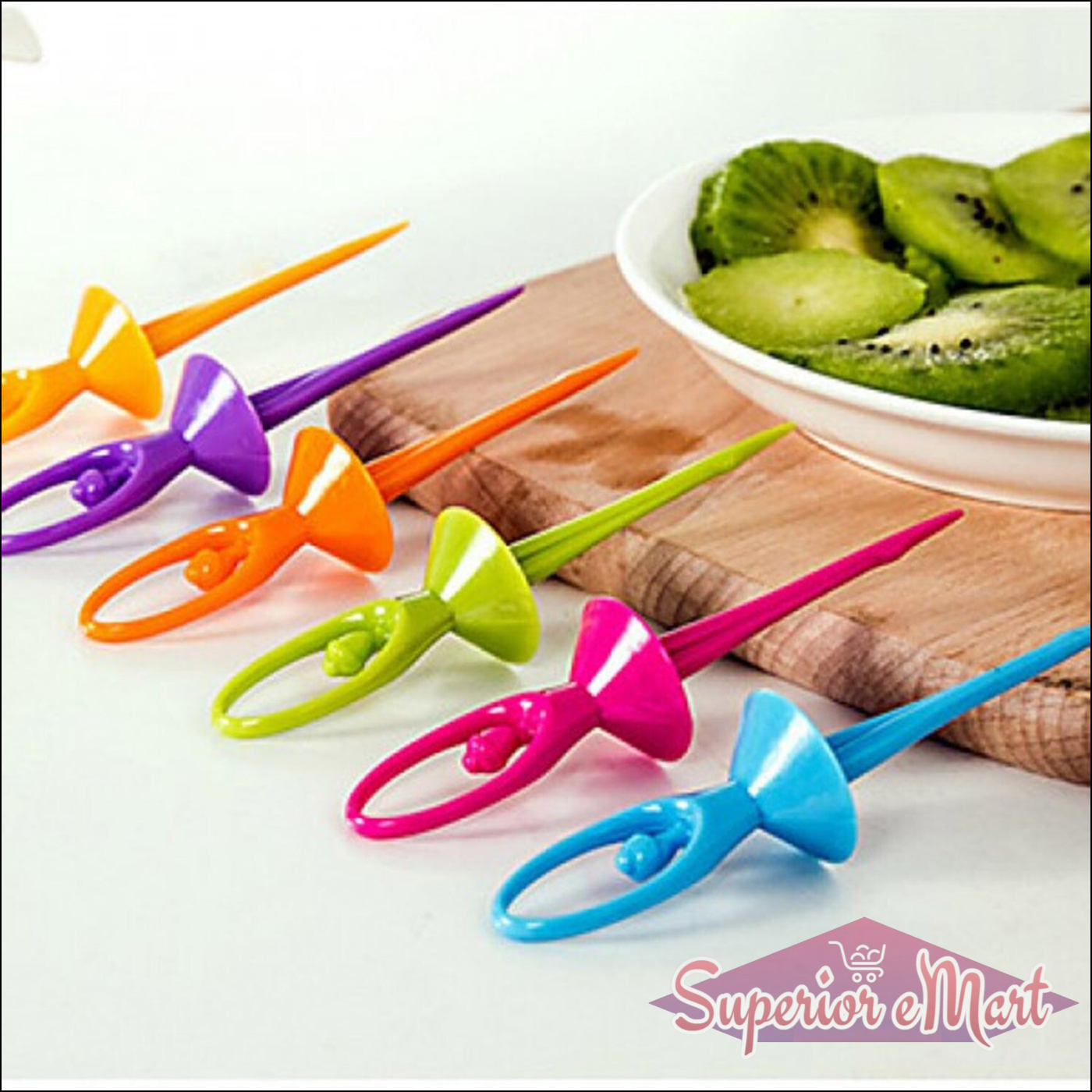 Dancing Doll Fruit Cutlery With Stand Set Of 6. - Superior eMart