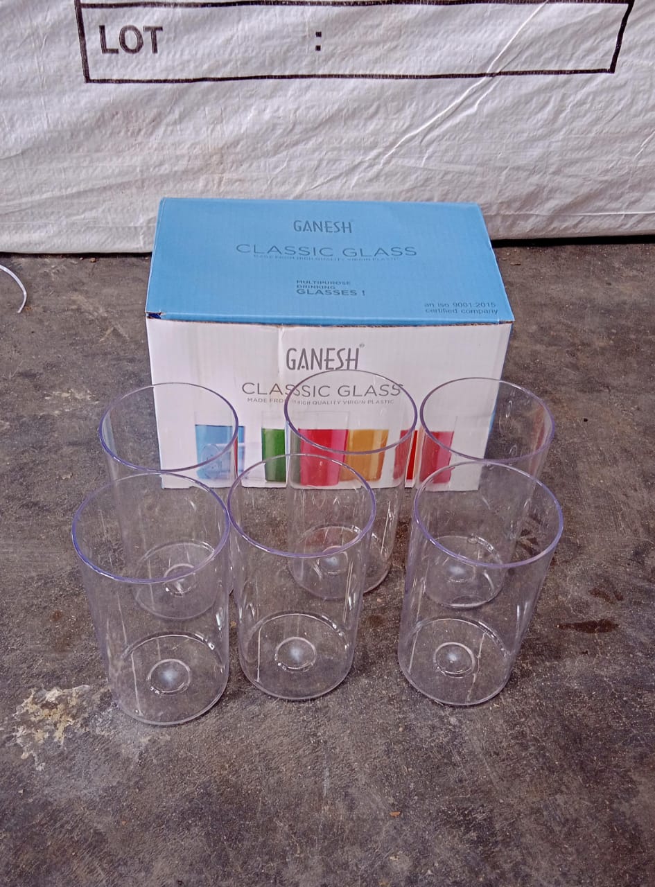 Ganesh Classic Glass Set of-6 (Each Glass 350ml) - 8113_ganesh_classic_glass_6pc