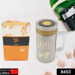 Portable thermos bottle with leakproof drinking cup for travel