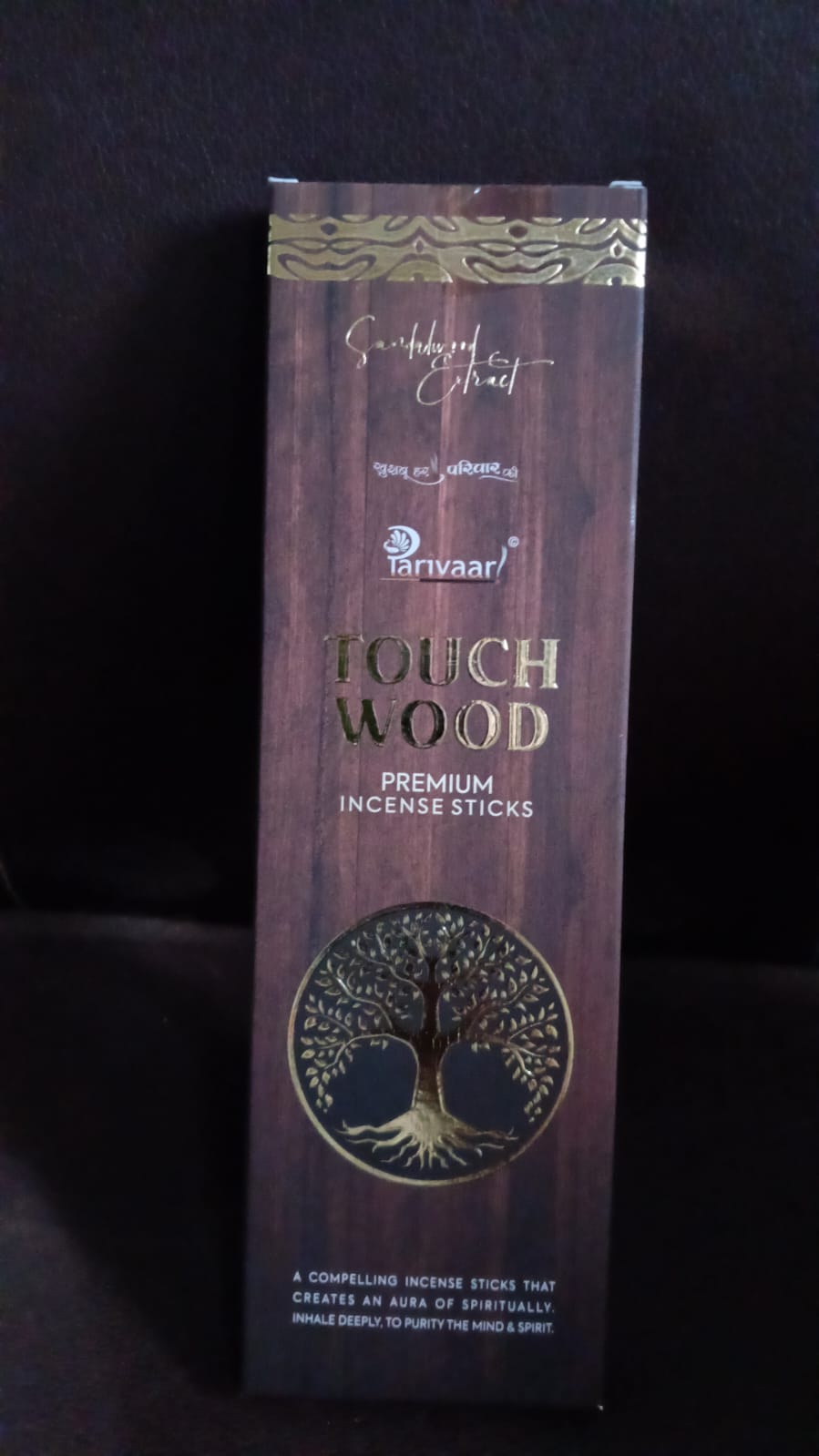 Touch Wood Agarbatti / Incense Sticks for Home, Office (90 GM) - 13679_touch_wood_incense_sticks_90gm