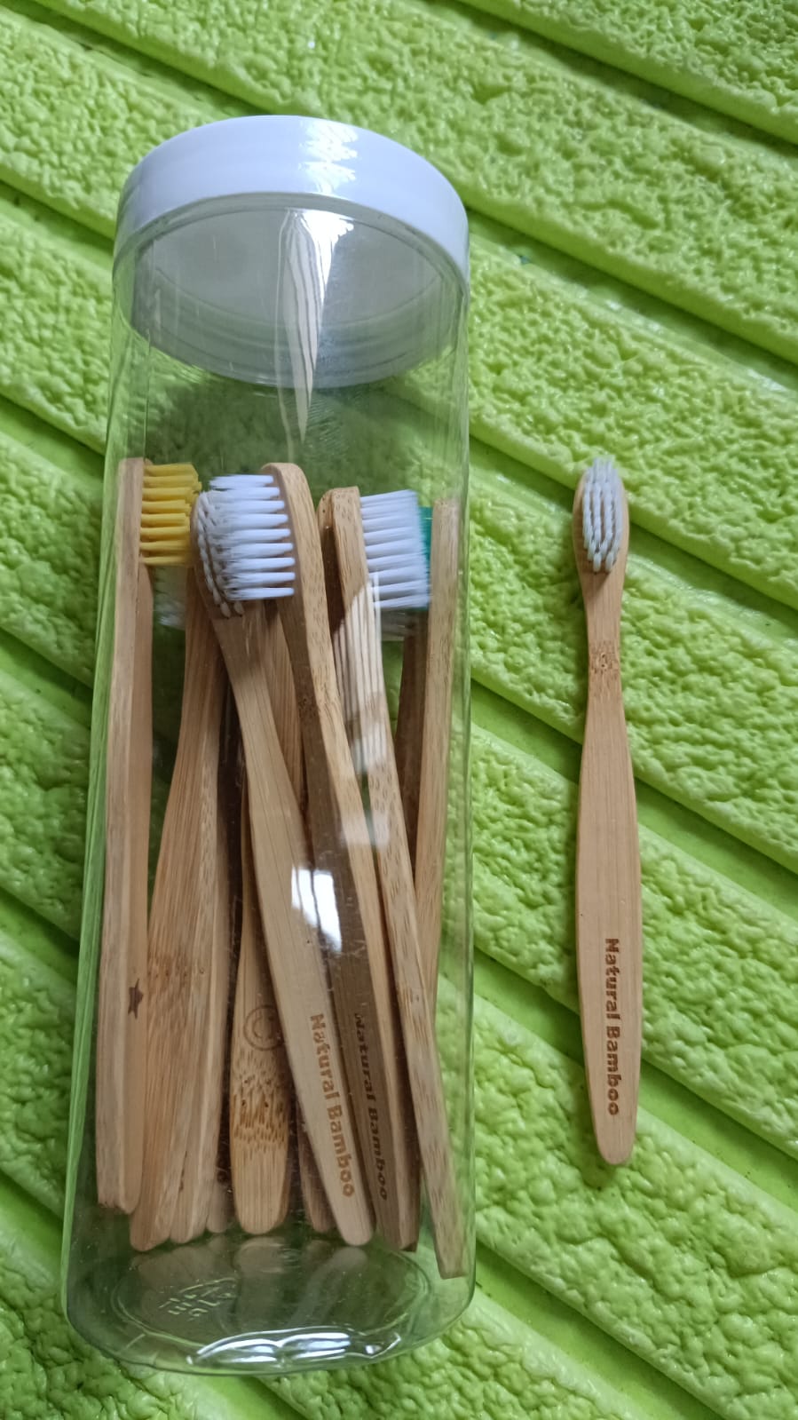 Bamboo Wooden Toothbrush Soft Toothbrush Wooden Child Bamboo Biodegradable Too - 13084_wooden_toothbrush_15pc_no10