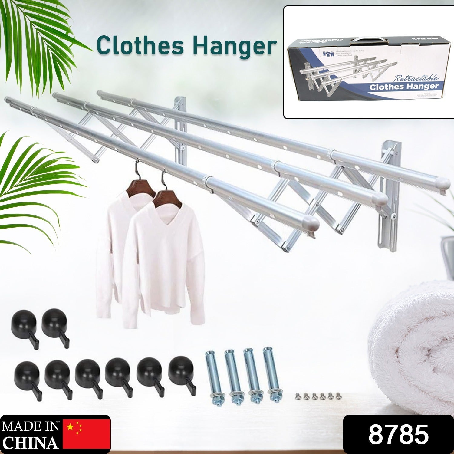 Clothes Rail Rack Clothes Drying Racks, Airer Clothes Drying Rack Wall Mounted C - 8785_hanging_clothes_drying_racks