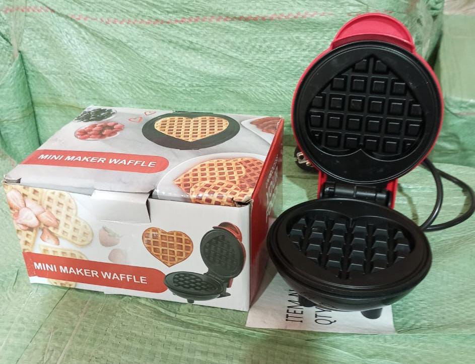 Mini Waffle Maker Machine Waffle Iron Home Appliances Kitchen Gift Easy To Clean - 10006_heart_waffle_maker_machine