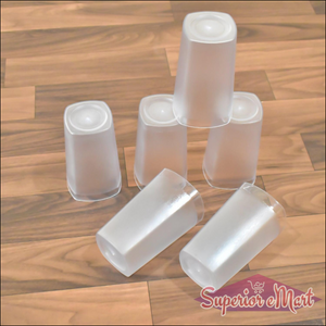 350ml glass set of 6 in a frosted finish, perfect for everyday drinks and stylish serving