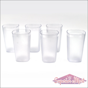 350ml glass set of 6 clear drinking glasses ideal for daily use and entertaining guests