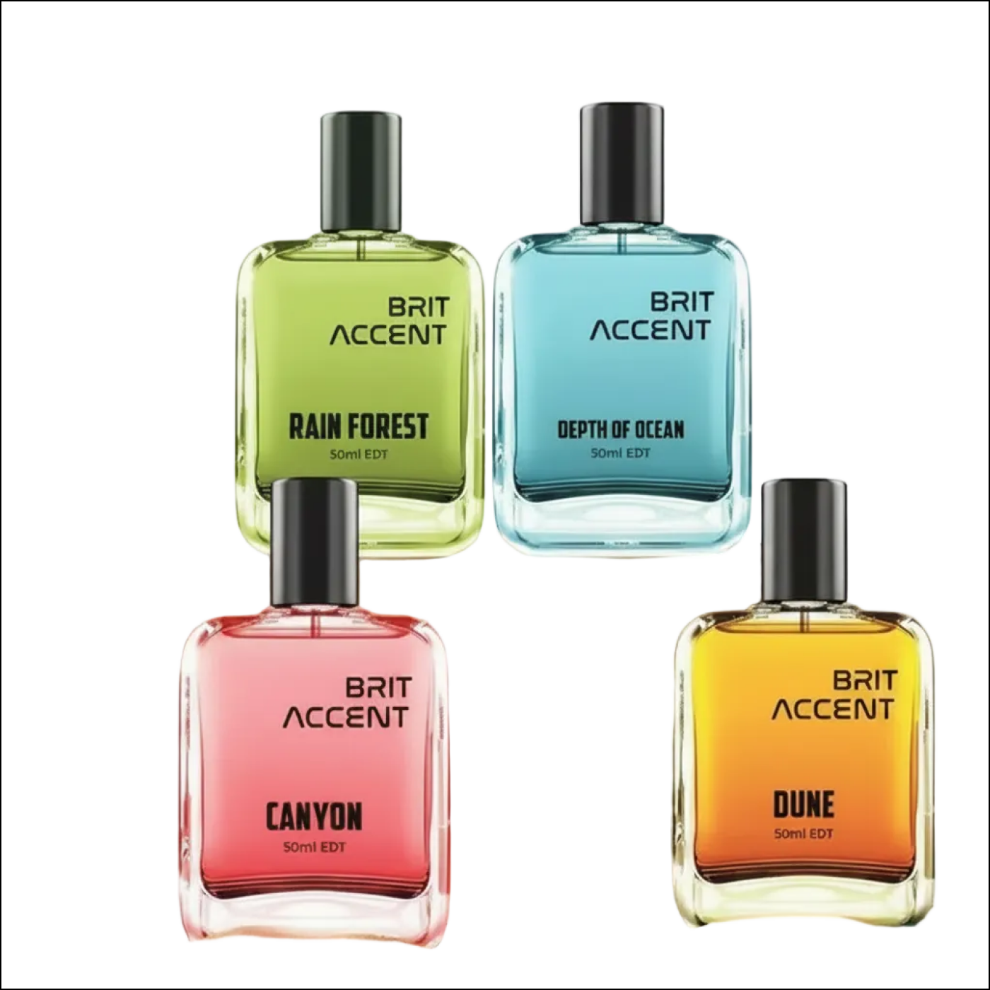 Depth of ocean dune canyon rainforest 4 x 50 ml - essential nature collection - perfume