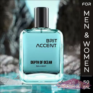Brit Accent Depth of Ocean 50ml EDT long lasting unisex perfume for men and women