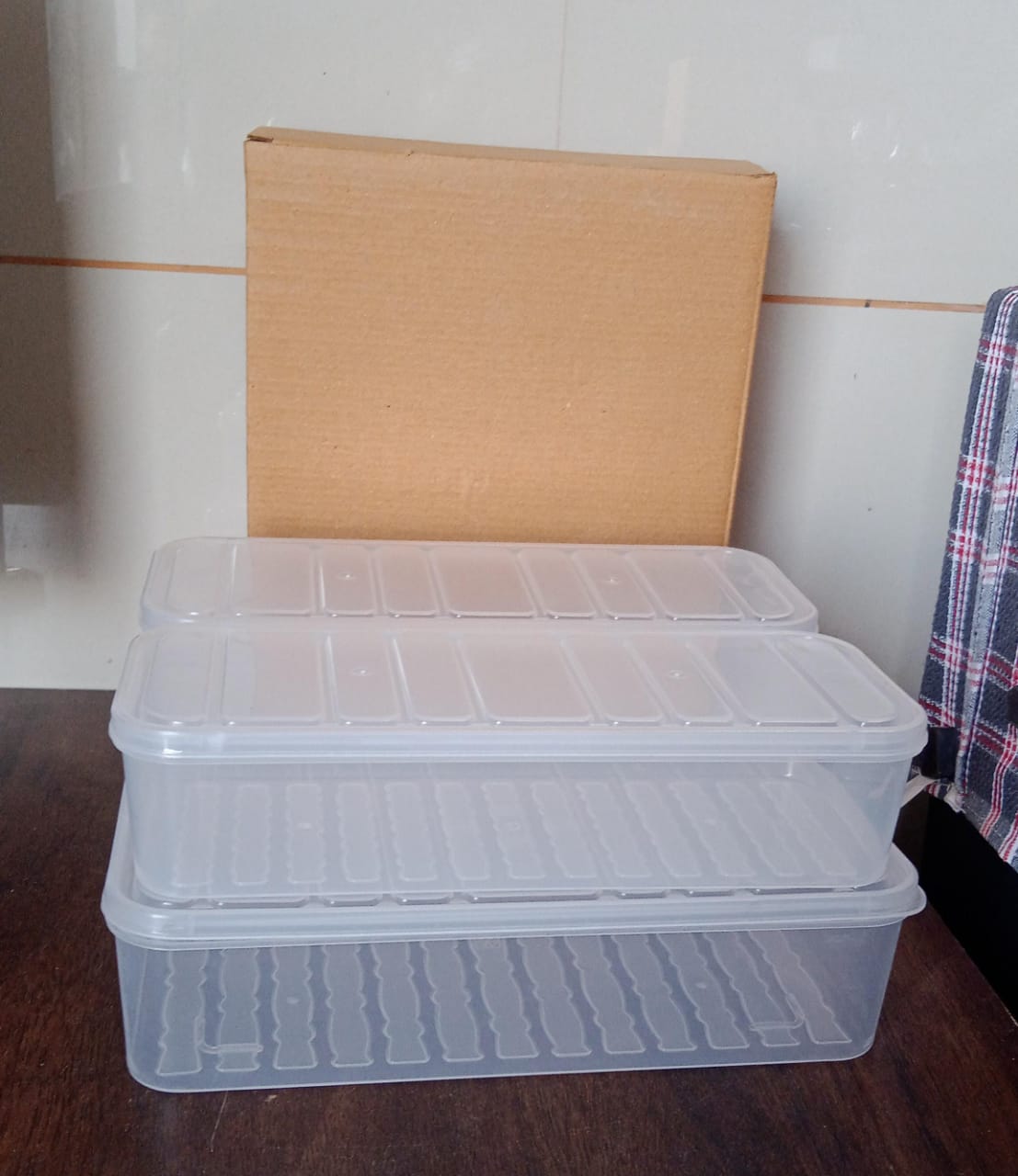 Plastic Food Storage Container for Fridge, fridge storage boxes with Lid Stackab - 5637_pla_food_storage_container_3pc