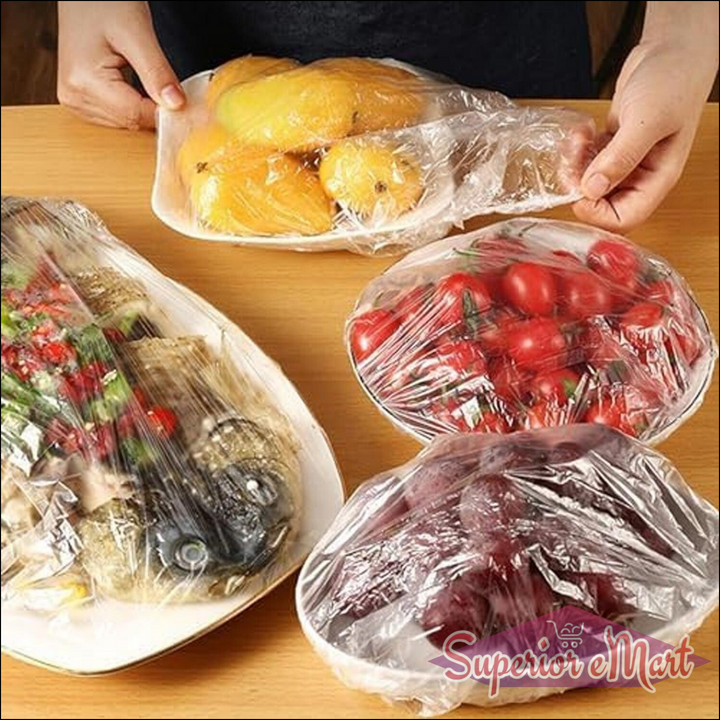 Disposable Elastic Food Storage Covers Bag (100 Pcs Set  Small) - Superior eMart