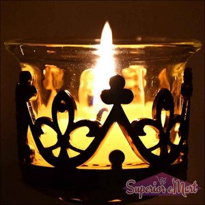 Diwali Candle Holder Set - Gold Decor