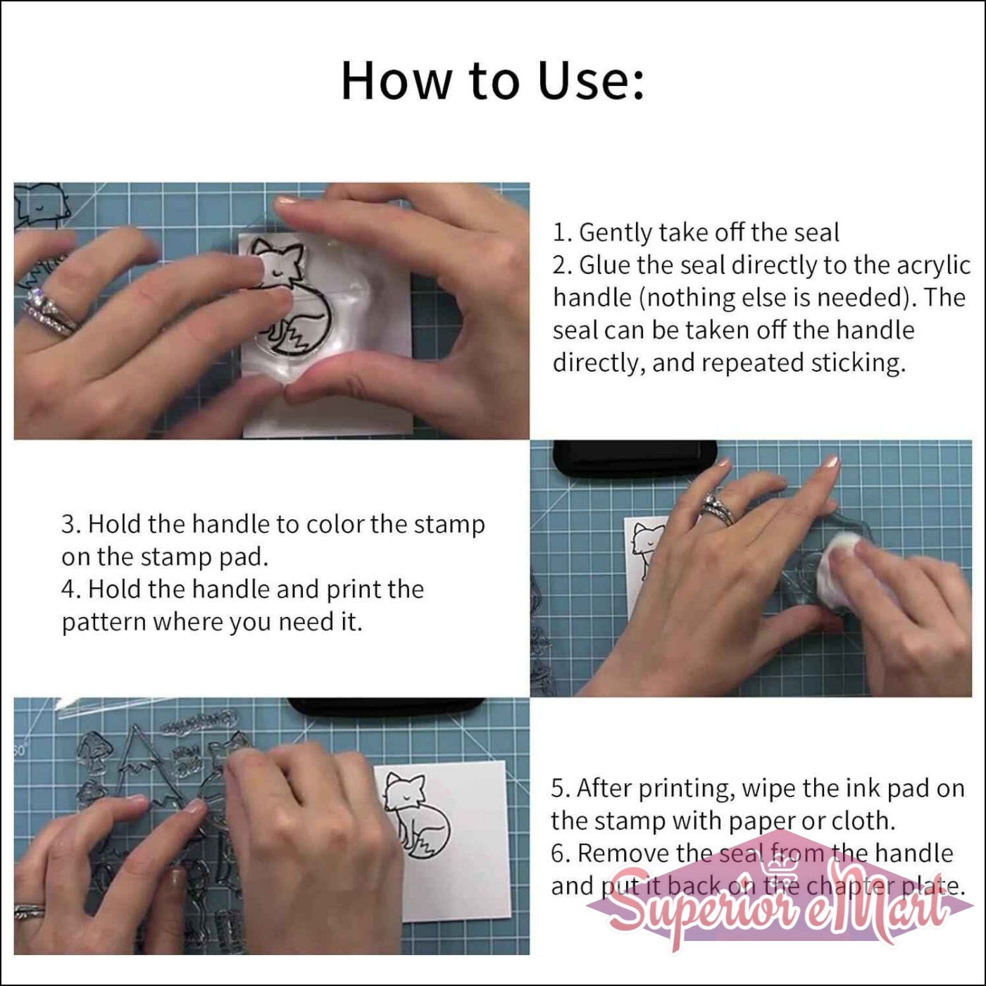 DIY Transparent Rubber Stamp - Superior eMart