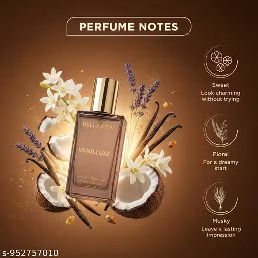 VANILLUXE Perfume for Men & Women|Floral & Musky Notes|Long Lasting Fragrance| Eau de Parfum - 20 ml  (For Men & Women)
