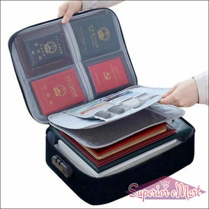 Document Padfolios Organiser With Lock - Superior eMart