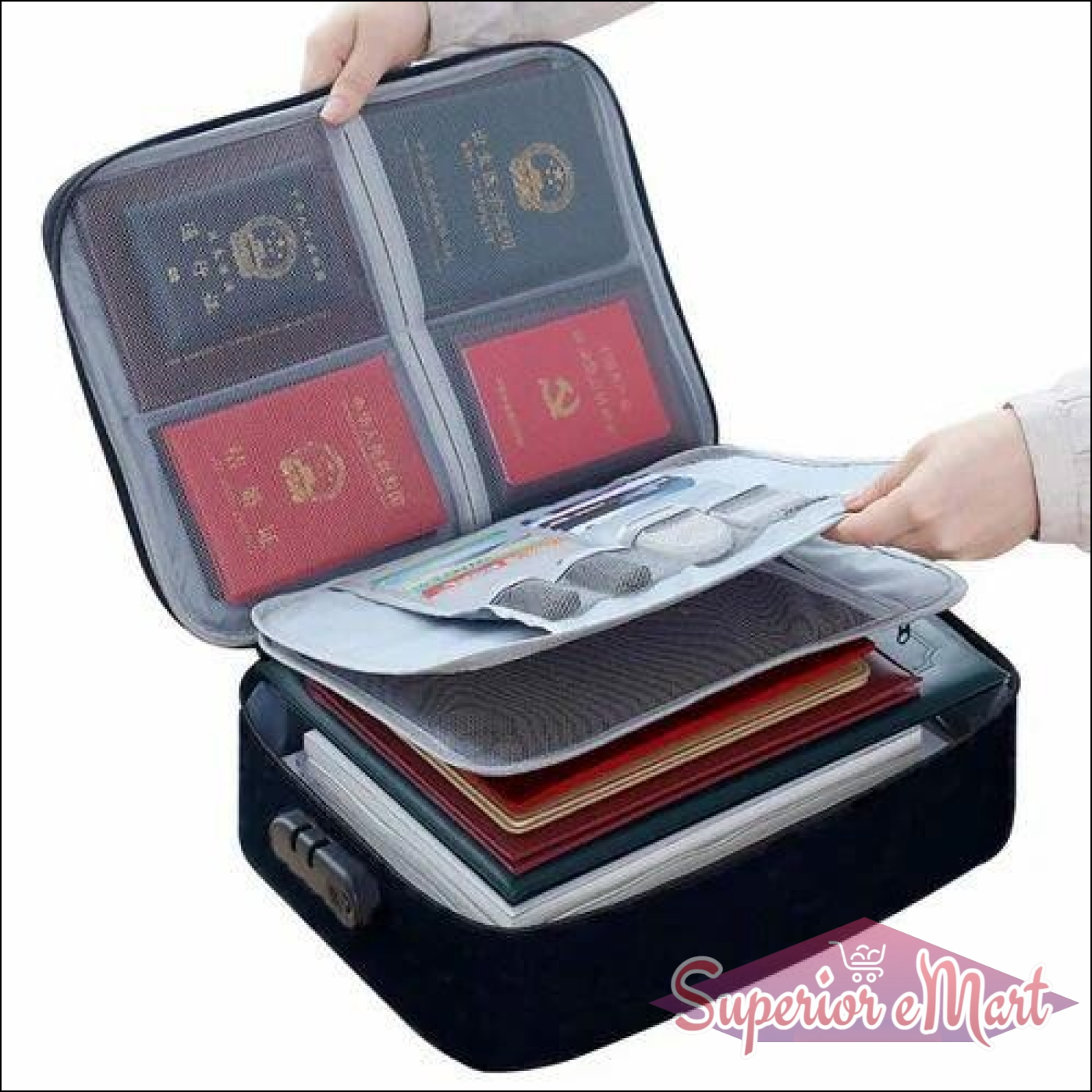 Document Padfolios Organiser With Lock - Superior eMart