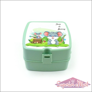 Double-Layer Square Lunch Box with Spoon , 4 Compartment Tiffin & Push Lock , Tiffin Box for Travelling, School Kids & Office Exclusive, Home - Superior eMart