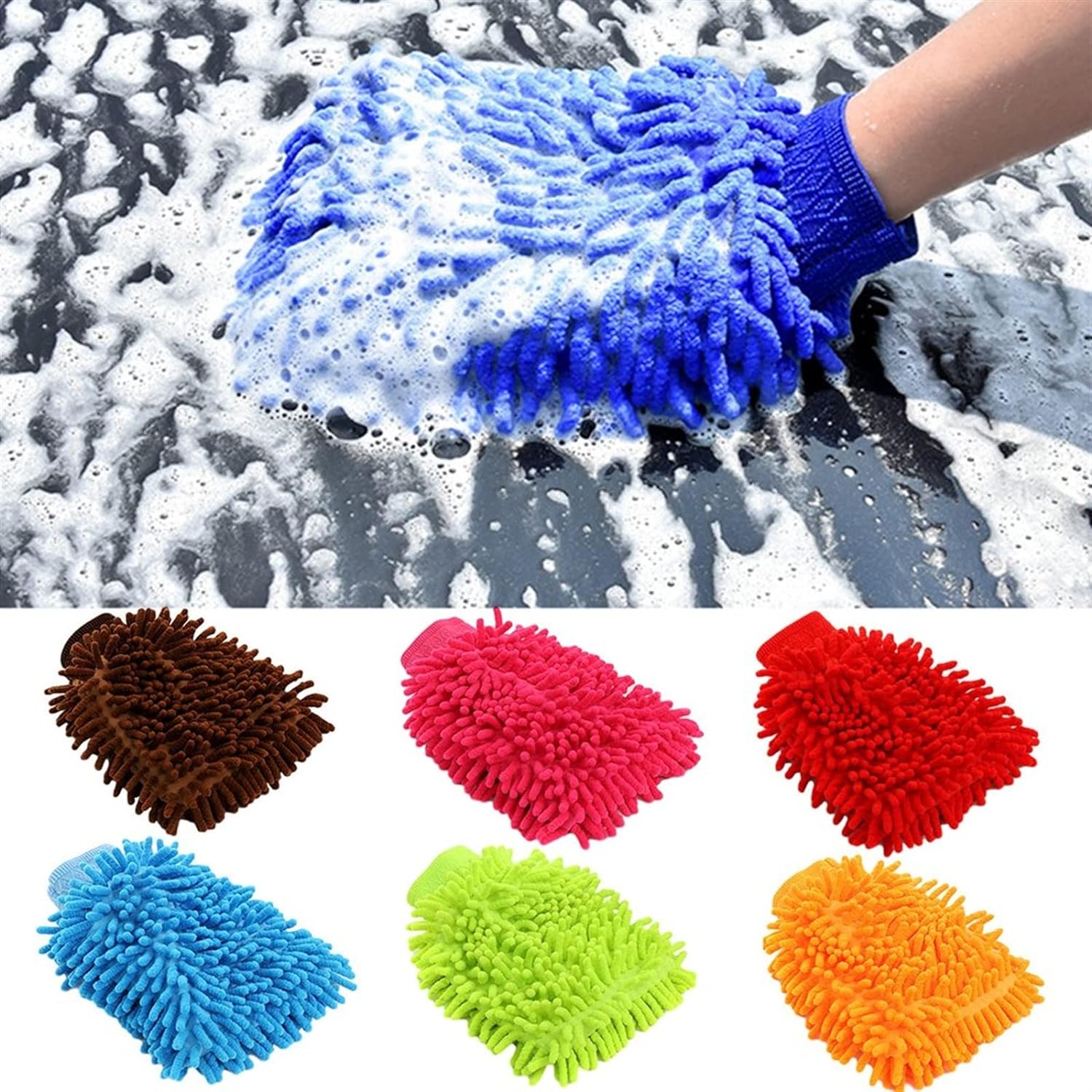 Superior eMart double sided microfiber glove for effective cleaning and scrubbing, suitable for various surfaces