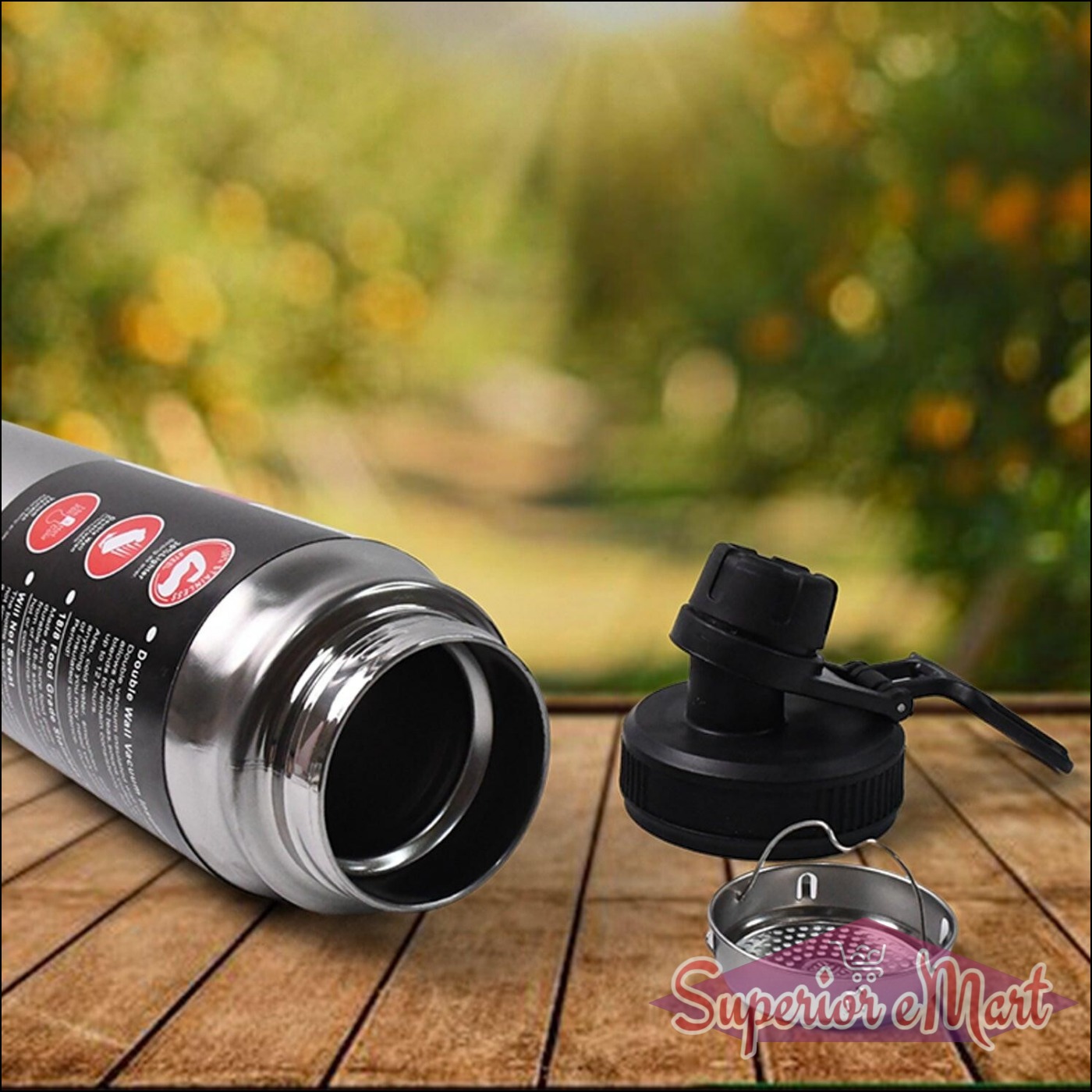 Double Wall 800 ml Bottle - Insulated Vacuum - Superior eMart