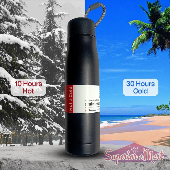 Superior eMart double wall vacuum insulated water bottle for 10 hours hot and 30 hours cold drinks