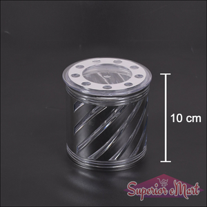 Airtight dry fruit storage container with a stylish design and clear lid for easy visibility