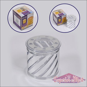 Airtight dry fruit storage container with a decorative design from Superior eMart for preserving freshness