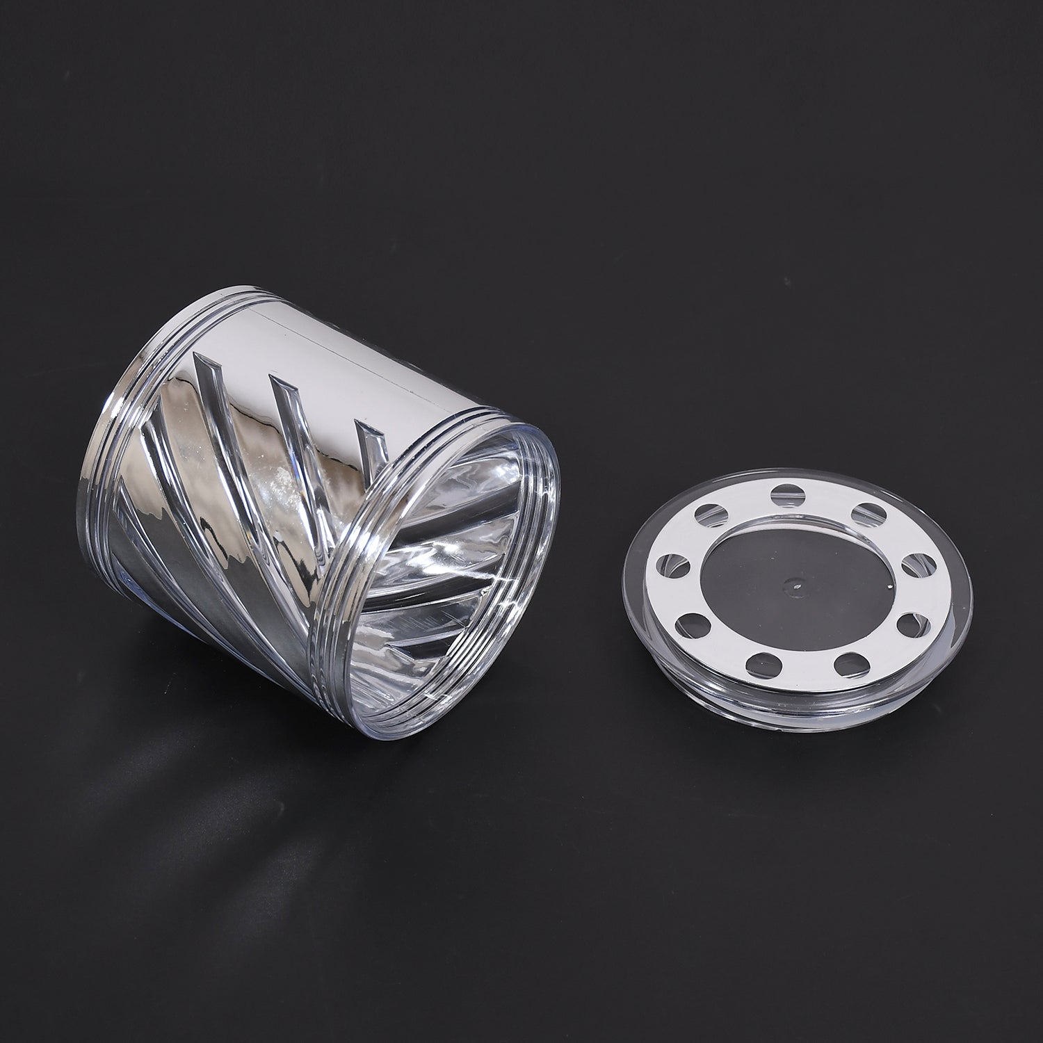 Superior eMart dry fruit storage container airtight with a clear, twist design and removable lid