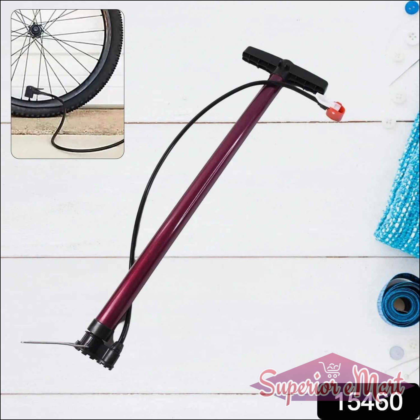 Dual Nozzle Bike Pump - Superior eMart