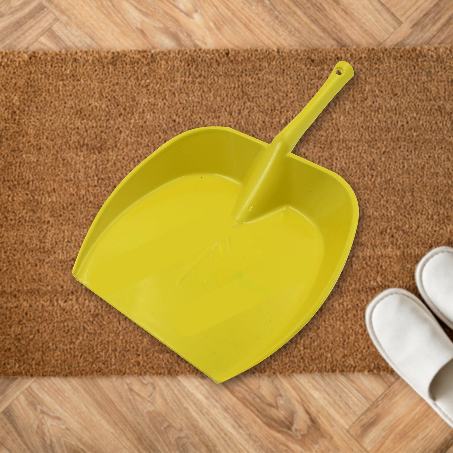 Dustpan with Long Handle, Dust Collection Dust Pan Tray for Kitchen, Home, Offic - 8732_plastic_dustpan_1pc