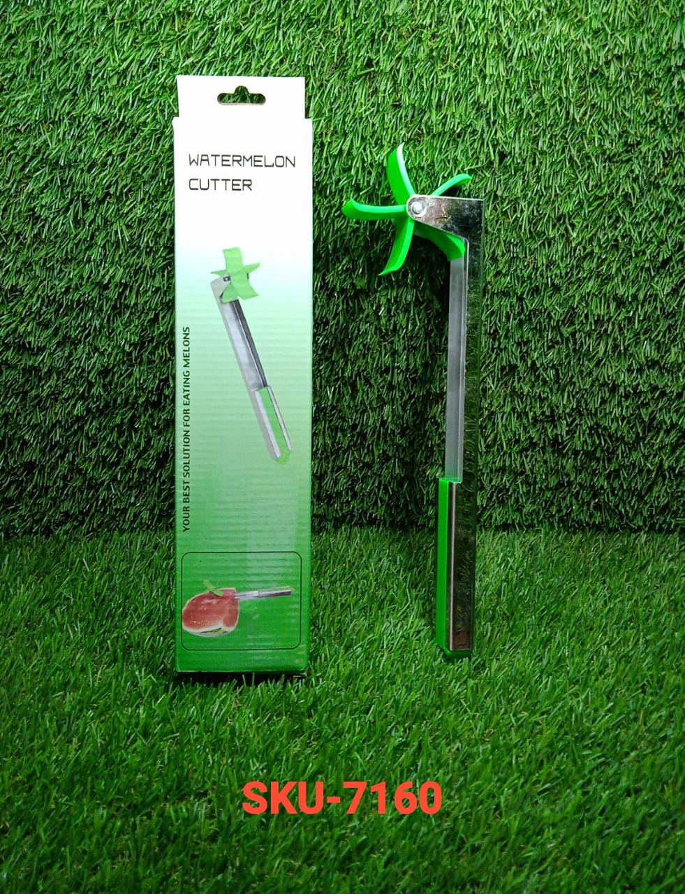 Stainless Steel Washable Watermelon Cutter Windmill Slicer Cutter Peeler for Hom - 7160_watermelon_slice_cutter