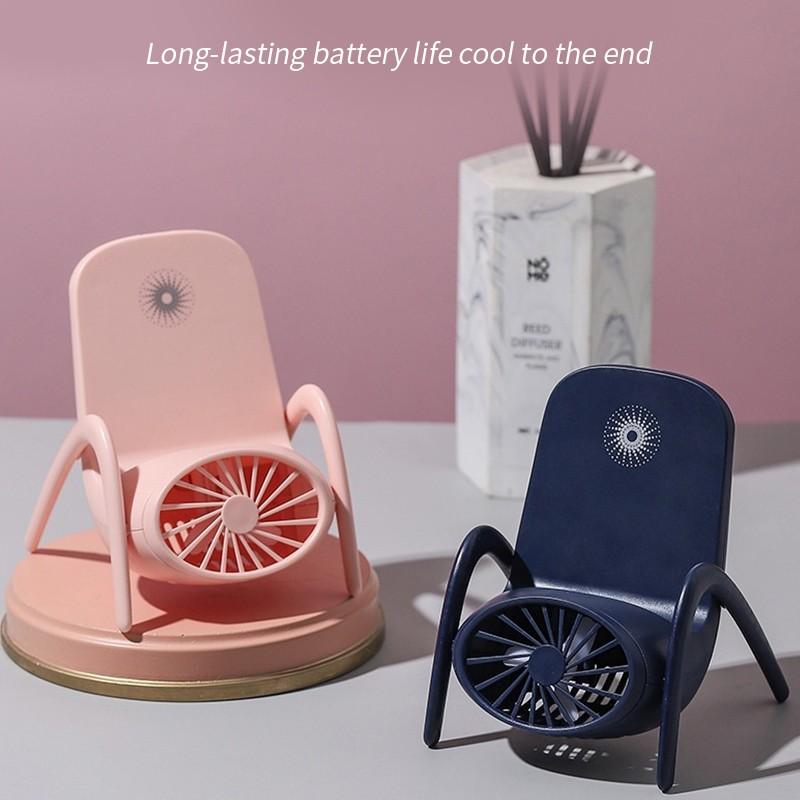 Portable Mobile Phone Holder Fan  Personal Fan Multi- Function Fan Handheld Char - 4814_mobile_stand_fan