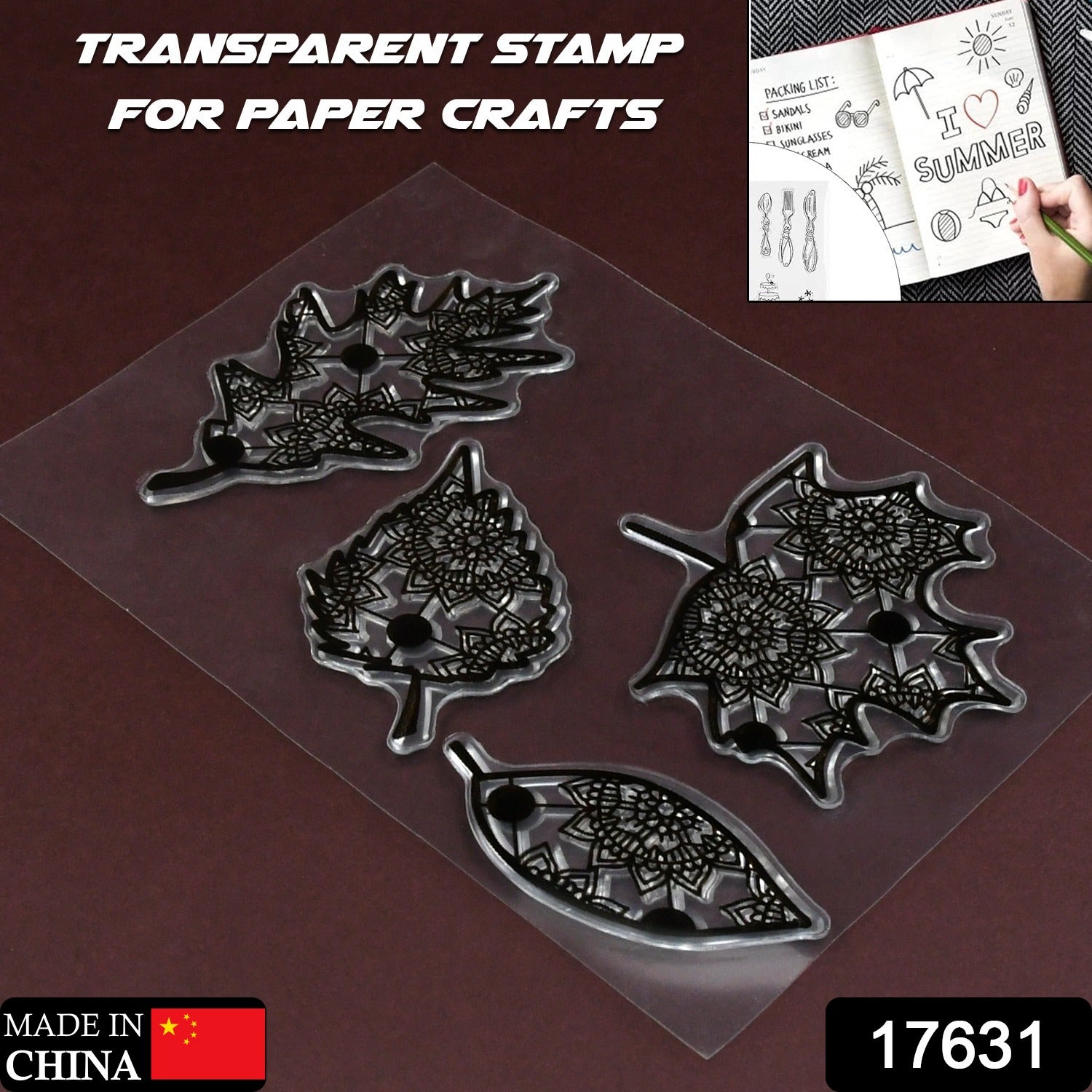 Reusable Rubber Stamp, TPR Stamp DIY Accessories Good Stamping Effect DIY Transp - 17625_paper_craft_rubber_stamp_no13