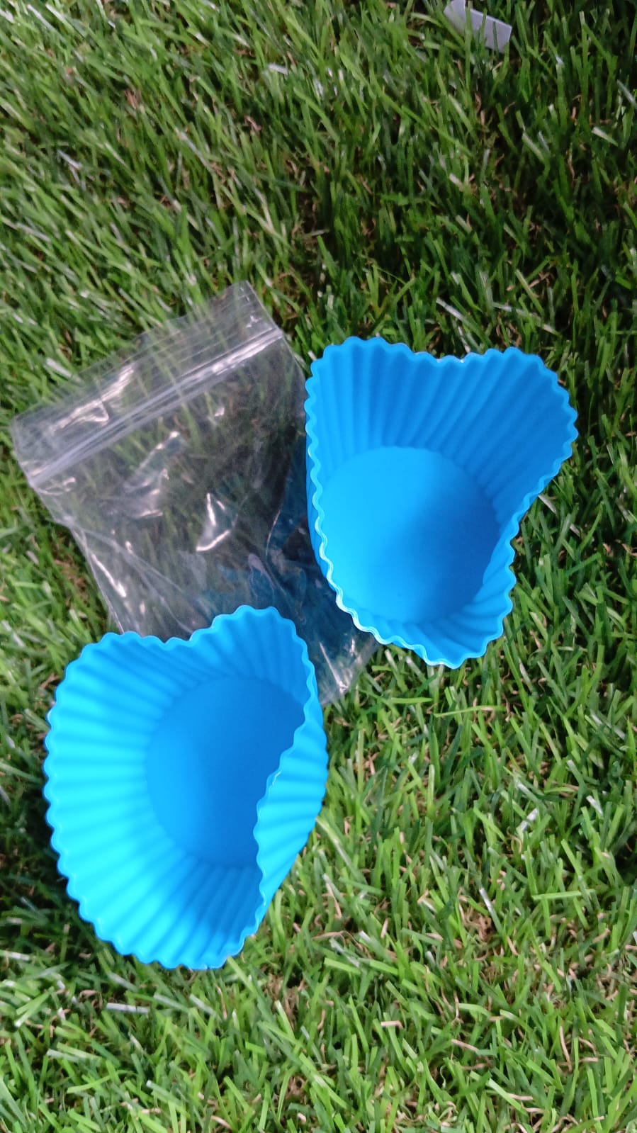 Cup Cake Silicone Molds for Cupcakes / Muffins / Jelly (2 Pc Set) - 10102_silicon_cup_mould_2pc