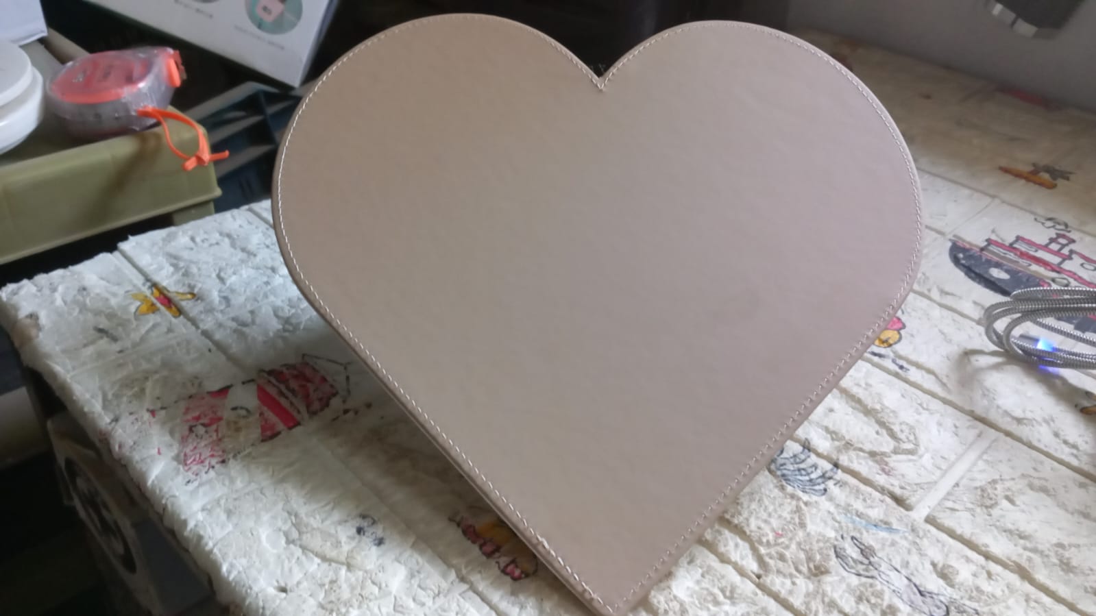 Heart Shape Board For Art and Thick Pad of Heart Shape for Art - 4040_heart_shape_art_board_1pc