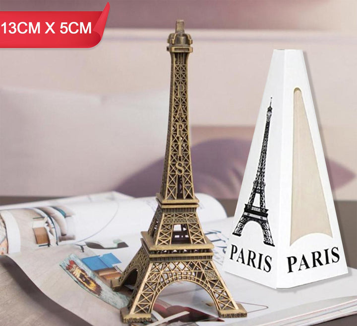 Eiffel Tower metal statue in intricate design, perfect for home decor enthusiasts and Paris lovers