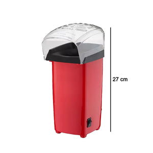 Superior eMart electric popcorn maker machine in red with transparent cover and compact design