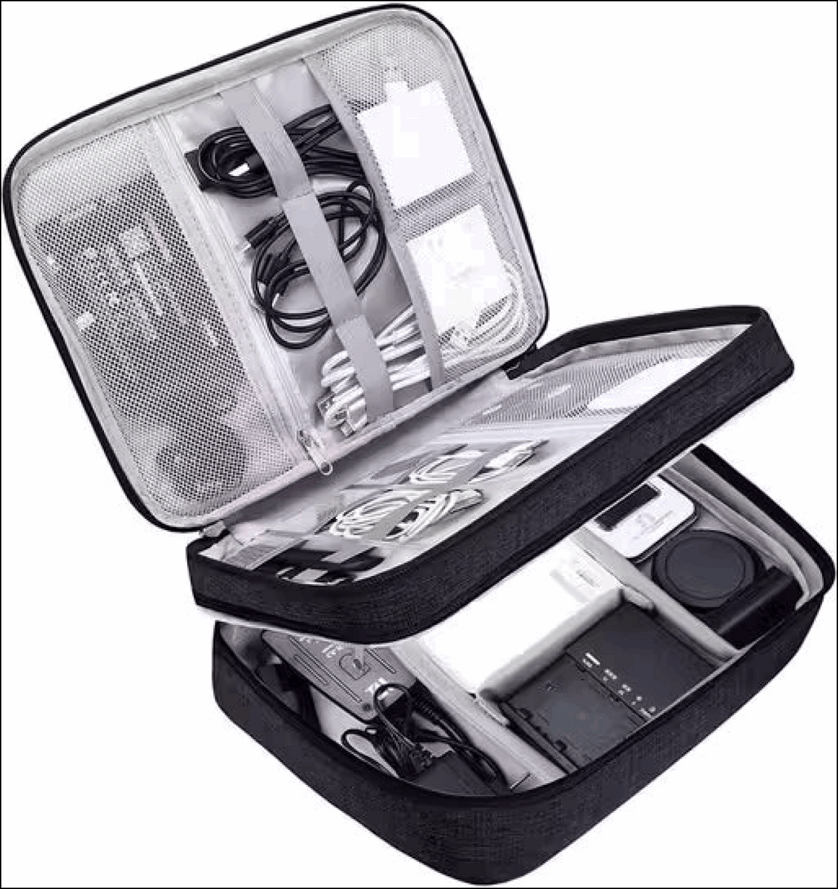 Electronics Accessories Organizer Bag Universal Carry Travel Gadget Bag for Cables Plug and More Perfect Size Fits