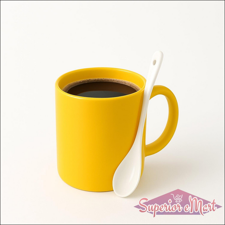 Elegant Ceramic Mug With Matching Spoon - Superior eMart