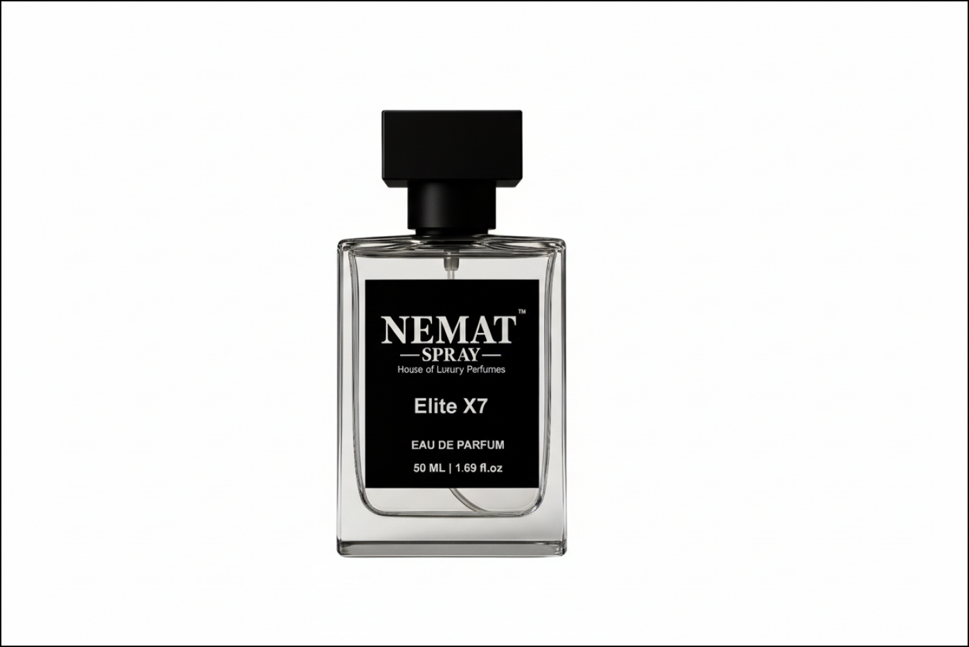 Elite X7 Eau de Parfum bottle on a white background