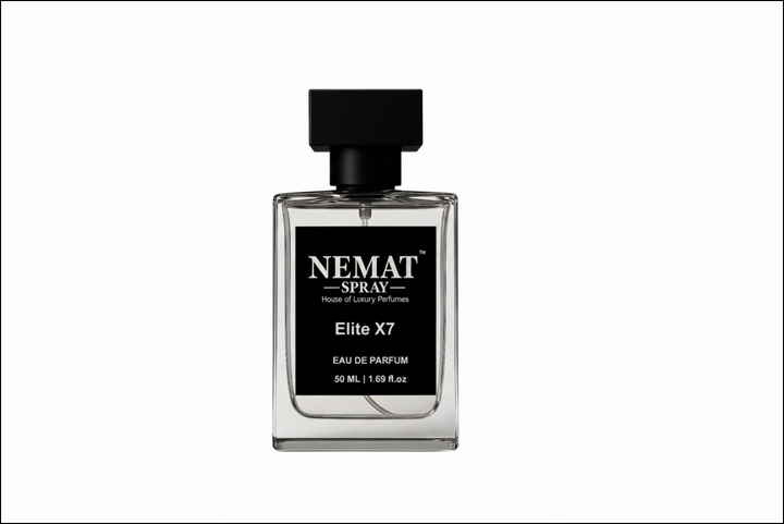 Elite X7 Eau de Parfum bottle on a white background