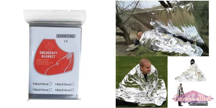Emergency Foil Heat Blankets 2 Pack - Superior eMart