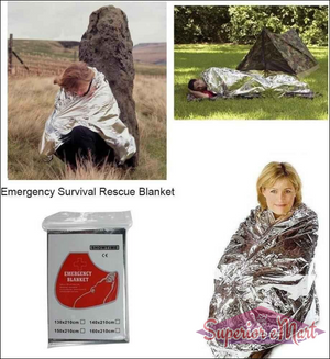 Emergency Foil Heat Blankets 2 Pack - Superior eMart