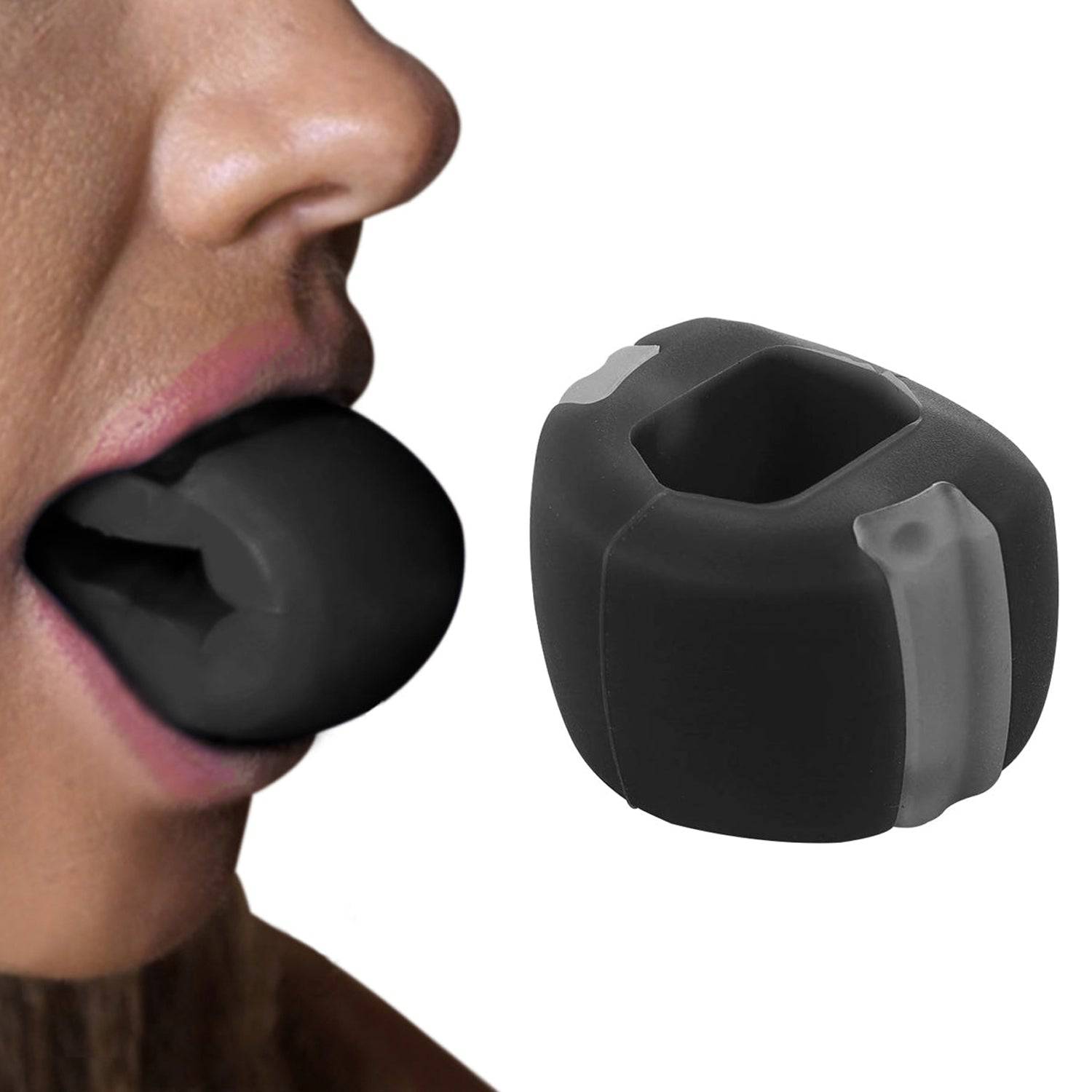 6101v Cn Blk Jaw Exerciser Used To Gain Sharp And Chiselled Jawline Easily And Fast. - Superior eMart