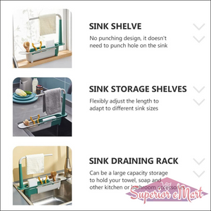 Expandable Kitchen Drying Basket Rack For Kitchen Use - Superior eMart