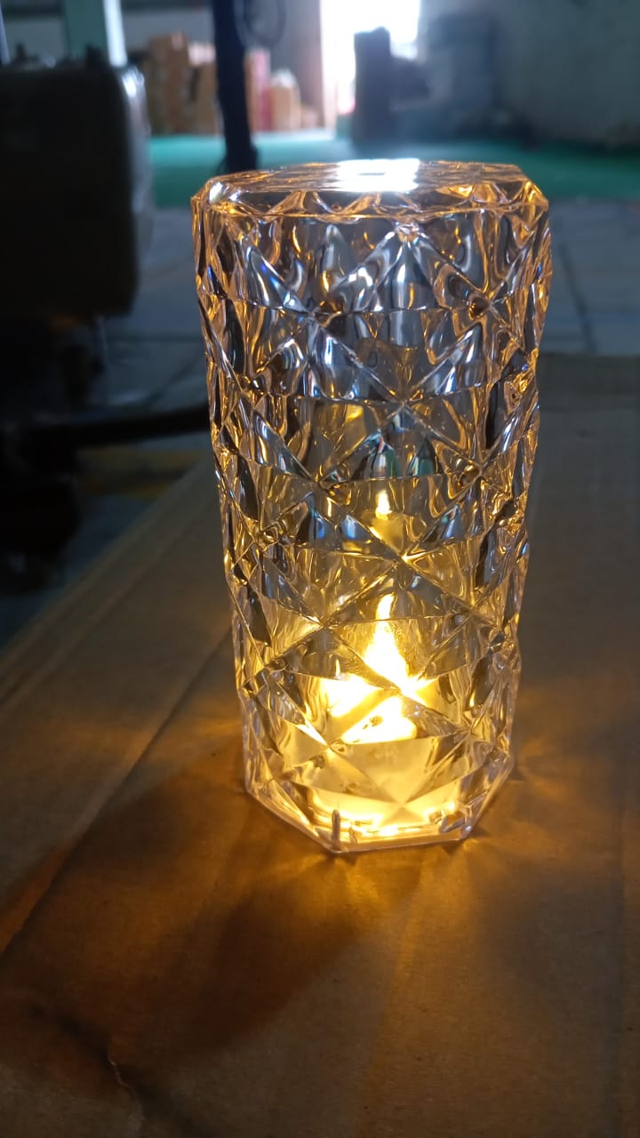 Diamond table lamp Candles for Home Decoration, Crystal Candle Lights - 6240_13cm_diamond_candle_light