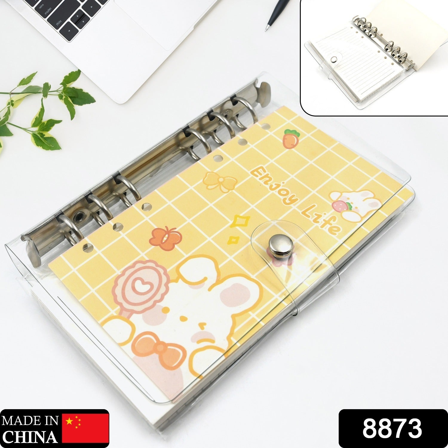 Cute Journal Diary, Notebook for Women Men Memo Notepad Sketchbook with Durable  - 8873_cute_diary_169x96mm