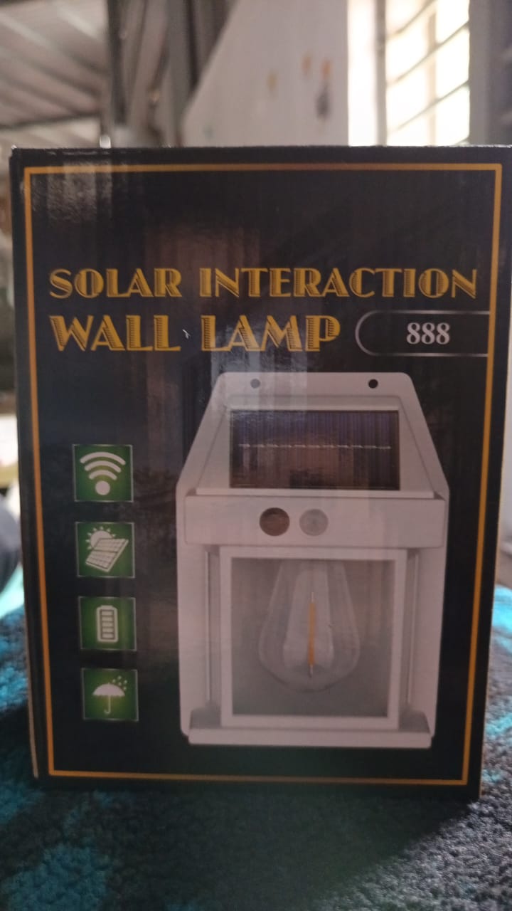 Solar Wall Lights / Lamp Outdoor, Wireless Dusk to Dawn Porch Lights Fixture, So - 12564_solar_wall_lamp_1pc