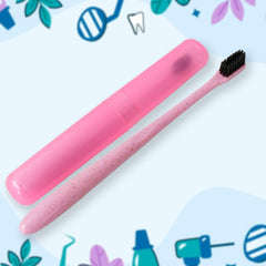 Soft Toothbrush With Toothbrush Cover Cleaner Scraper for Men and Women, Kids, A - 12985_1pc_toothbrush_with_cover