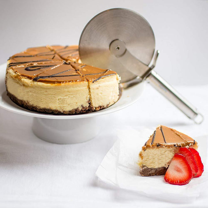 Superior eMart Stainless Steel Pizza Cutter for Perfect Slices