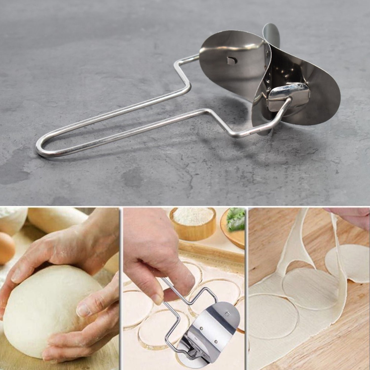Puri Cutter Stainless Steel Roller For Baking Tools