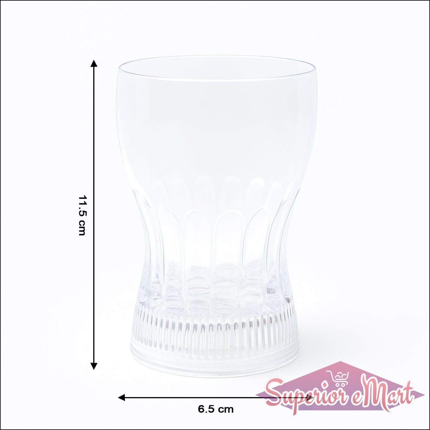 Fancy Light Srinking Glass 200 ml (1 Pc) - Superior eMart